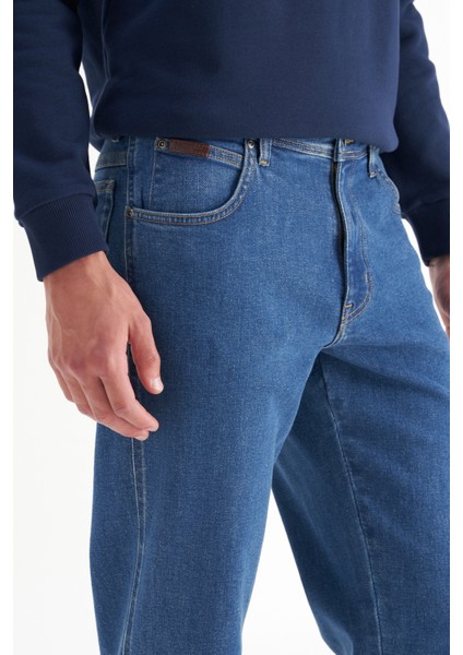 Texas Denim Pamuklu Straight Fit Normal Bel Düz Paça Pantolon Erkek Kot Pantolon MW121HR 36B fırsatları