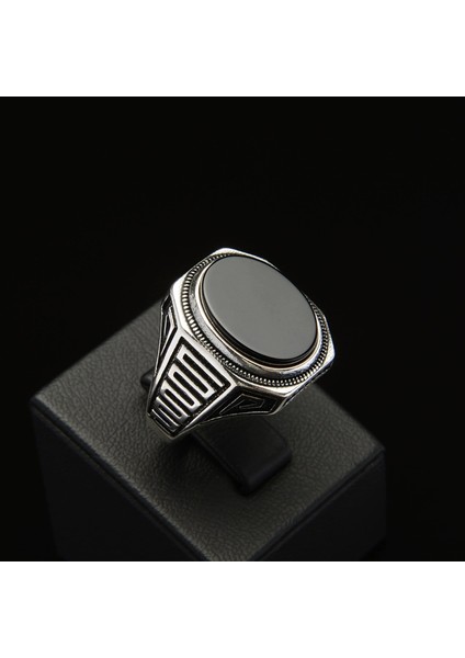 713 Siyah Zirkon Gümüş Yüzük fiyatları