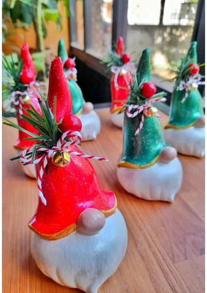 El Yapımı Yeni Yıl Hediyesi ve Dekoratif Yılbaşı Süsü El Boyama Şans Cücesi Biblosu modelleri