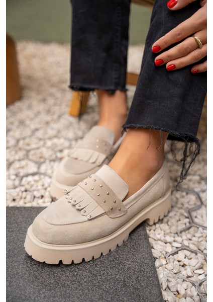 Charles Bej Troklu Püskül Detaylı Hakiki Deri Loafer fiyatları