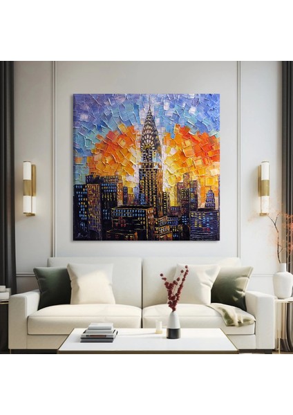 Metropol Işıkları Kanvas Tablo
