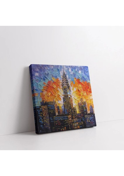 Metropol Işıkları Kanvas Tablo fiyatları