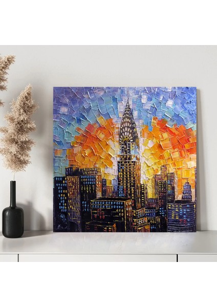 Metropol Işıkları Kanvas Tablo modelleri