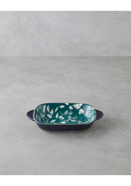 Plantopia Porselen Kayık Tabak Lacivert-Yeşil 22X12 cm (17.11.2025) fiyatları