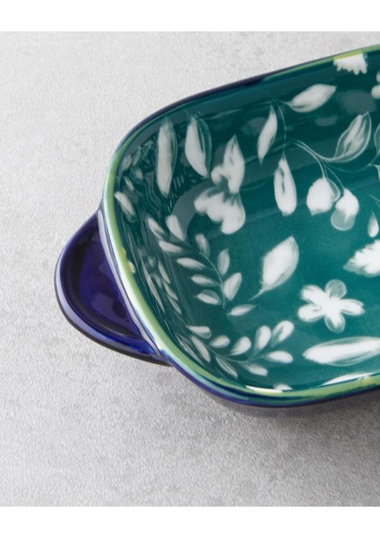 Plantopia Porselen Kayık Tabak Lacivert-Yeşil 22X12 cm (17.11.2025) modelleri