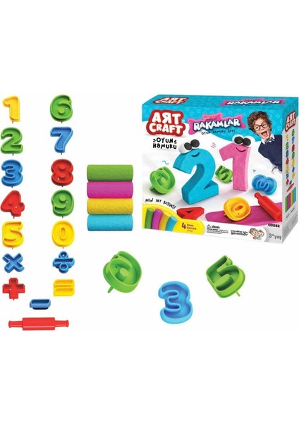 Bfs Nessiworld 03552 3D Rakamlar Hamur Set 200GR