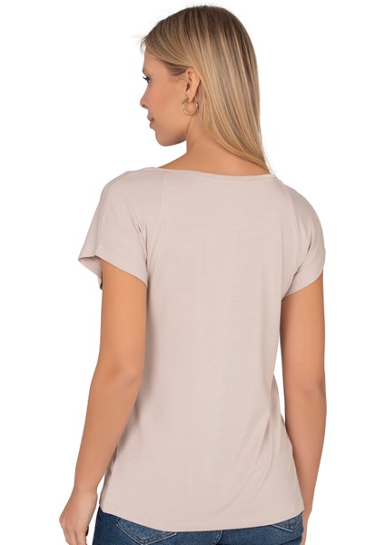 Özkan 27468 Kadın Premium Kumaş Önü Baskılı Likralı Örme Bluz fiyatları