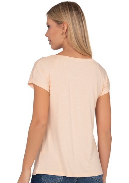 Özkan 26533 Kadın Vorteks Viskon Premium Kumaş Önü Çiçek Baskılı Kısa Kollu Örme Bluz fiyatları