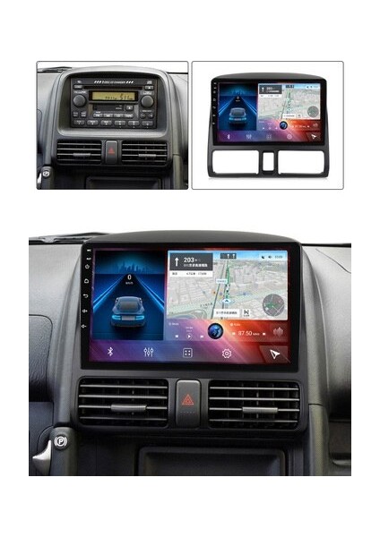 Honda Crv 2002-07 9" Uyumlu Android Multimedia Gerçek 4/64 Kablosuz Carplay Geri Görüş Kameralı fiyatları
