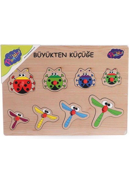Bfs 131-132 Ony Ahşap Tutmalı Puzzle Büyükten Küçüğe -Onyıl fiyatları