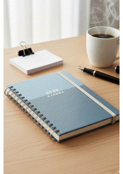 Isim Yazılabilir 2026 Haftalık Ajandası - El Yapımı, 2 Sayfa Stickerlı, Olive modelleri