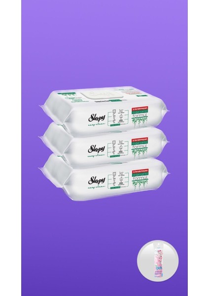 Easy Clean Beyaz Sabun Katkılı 3X100 (300 Yaprak) Ipek Makyaj Pamugu Hediyeli