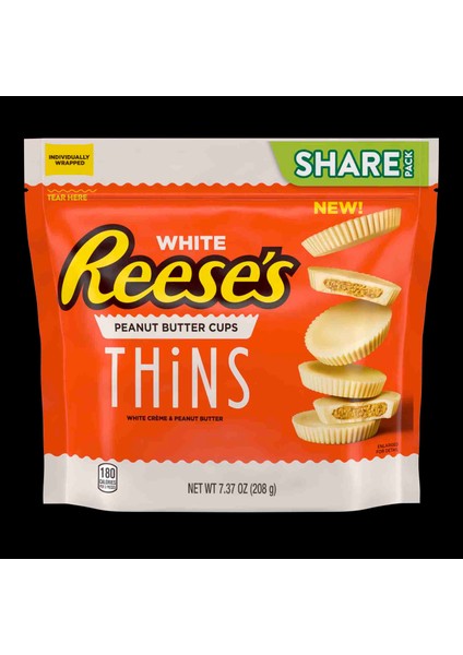 White Peanut Buter Cup Thins 208G