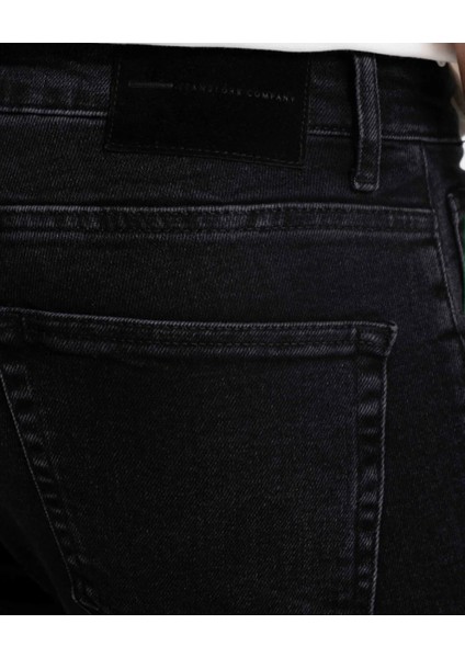 Erkek Normal Bel Fermuarlı Boru Paça Üst Kalite Jean Pantolon