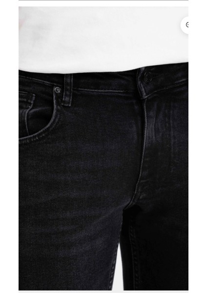 Erkek Normal Bel Fermuarlı Boru Paça Üst Kalite Jean Pantolon