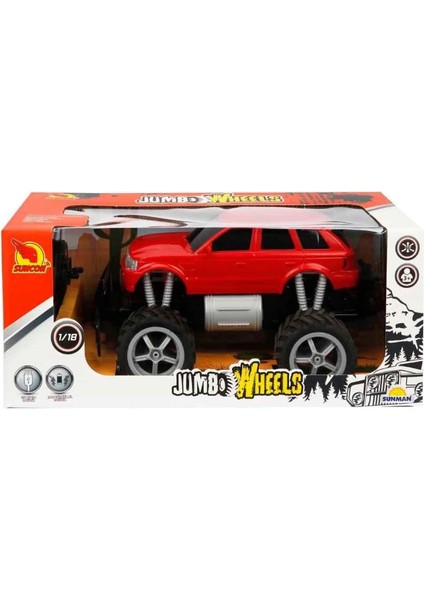 Bfs Nessiworld 80012 1:18 Uzaktan Kumandalı Jumbo Wheels USB Şarjlı Araba modelleri