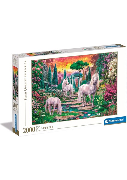 2000 Parça Classical Garden Unicorns Puzzle