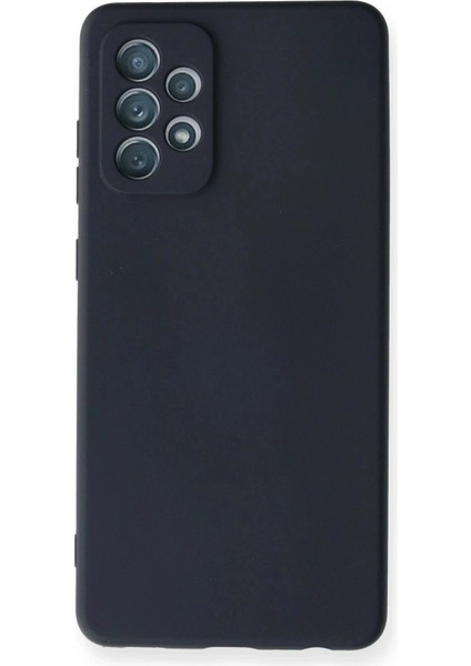 Samsung Galaxy A72 Kılıf Nano Içi Kadife Silikon - Lacivert