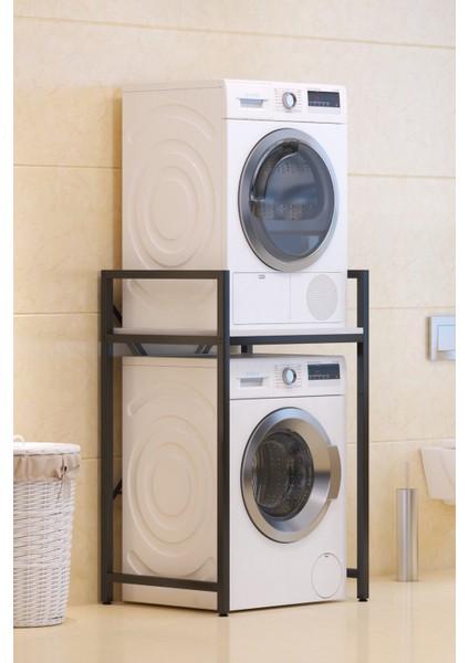 Çamaşır Makinası ve Kurutma Makinası Rafı Çamaşır Makinası Üstü Banyo Düzenleyici Raf