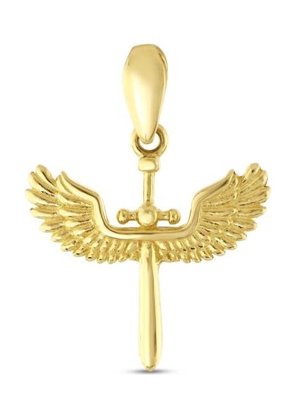 14 Ayar Mikail Kılıcı Altın Kolye Ucu