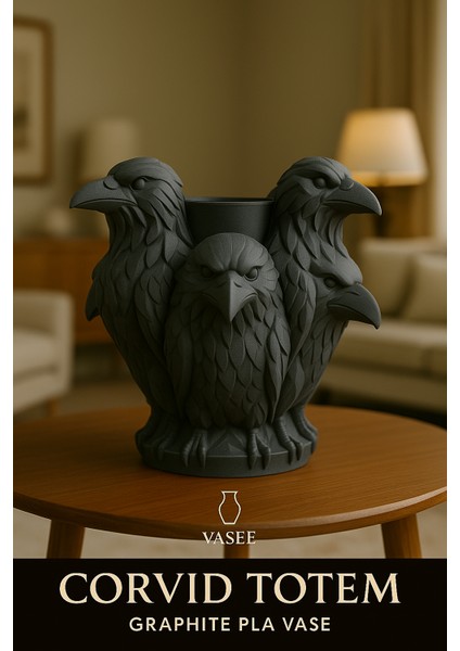 Vazo Sanatı – Mistik Çekiciliğe Sahip Kuzgun Organizatör Saksı