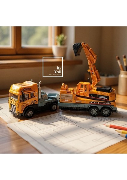 Bennett Ekskavatör Maketi Iş Makinesi Modeli Obje Ofis Hediyesi Müteahhit Mühendis Inşaat Tema fırsatları