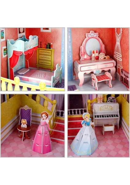 Bfs Cubicfun Peri Masalı Şatosu 3D Puzzle modelleri