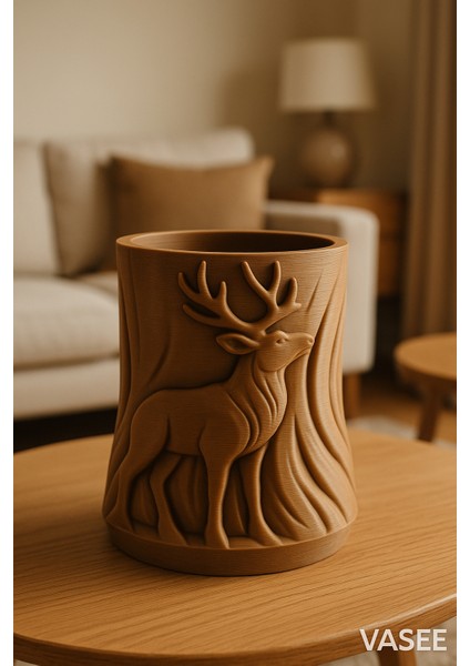 Vazo Sanatı – Orman Zarafetine Sahip Geyik Organizatörü Saksı