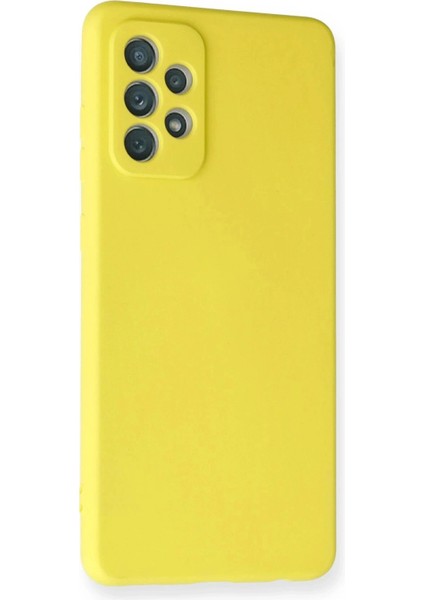 Samsung Galaxy A72 Kılıf Nano Içi Kadife Silikon - Sarı fiyatları