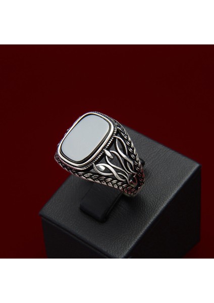 711A Siyah Zirkon Gümüş Yüzük modelleri