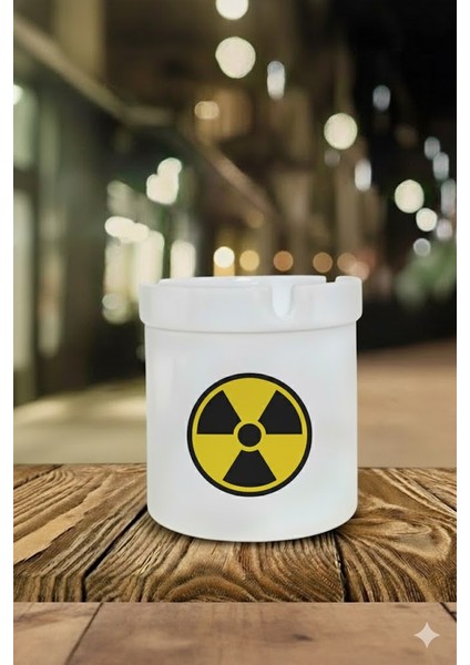 "tehlikeli" Tasarımlı Kokusuz At Söndür Porselen Küllük