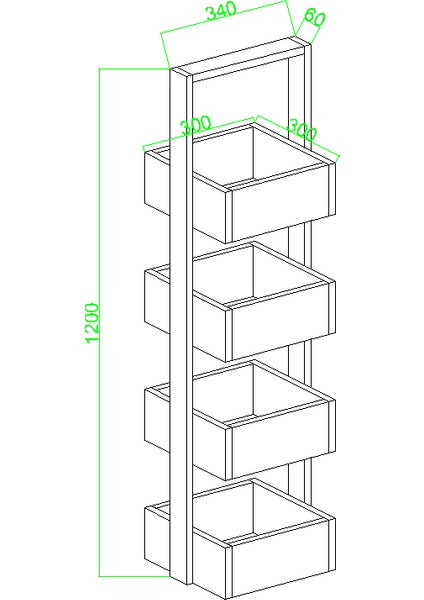 Multi Çok Amaçlı Banyo Rafı, Mutfak Rafı, Sepetli Çok Amaçlı Raf, 4 Raflı 120 cm fırsatları