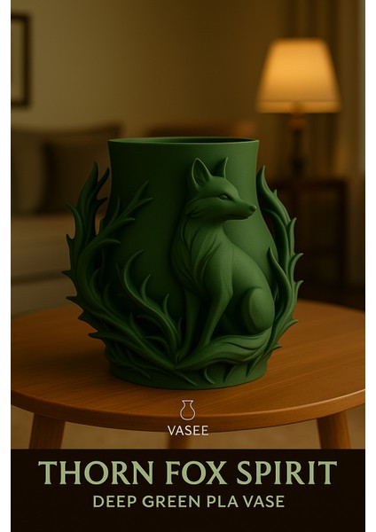 Zekice Çekicilik Için Tilki Şeklindeki Vazo Sanat Düzenleyicisi