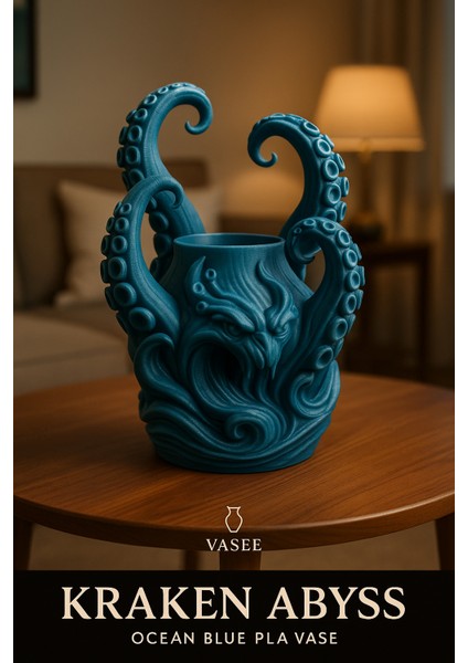 Derin Deniz Havası Için Ahtapot Vazo Sanat Organizatörü