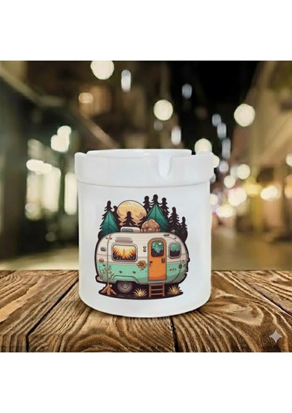 "karavan" Tasarımlı Kokusuz At Söndür Porselen Küllük