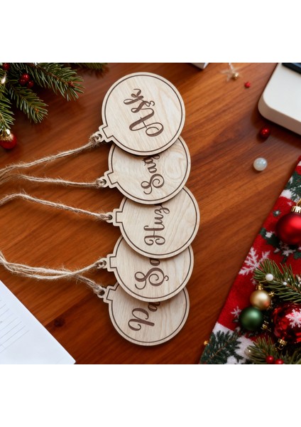 Bakgelal Ahşap Yılbaşı Ağacı Dilek Süsü Seti 5’li | Aşk, Sağlık, Para, Şans, Huzur Temalı Doğal Ahşap Yeni Yıl Ağaç Süsü fırsatları