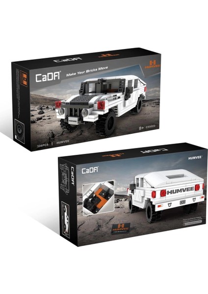 Bfs C55022W Cada Humvee Jeep Blok Seti 328 Parça-Vagon Life