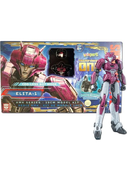 Transformers One Amk Series (Cog-Less Mode) M8 Elita-1 Model Kit Parçalı Figür 13 cm