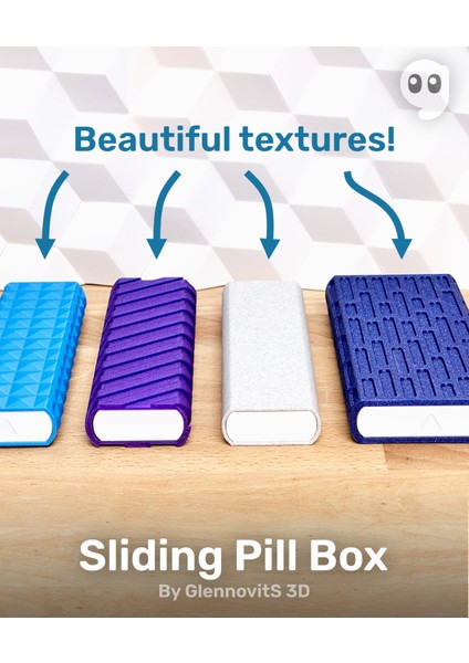 Sürgülü Hap Kutusu (Haftalık Ilaç Tedavisi Için Dokulu Düzenleyici)