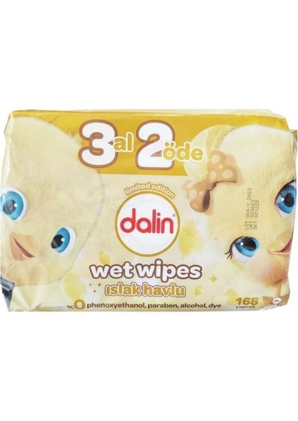 Islak Havlu Mendil 56 Yaprak x 3 Lü