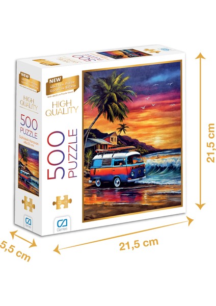 Sahildeki Karavan - 500 Parçalı Puzzle