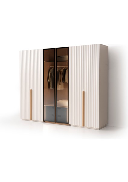 Caju Gardırop (6 Kapaklı)