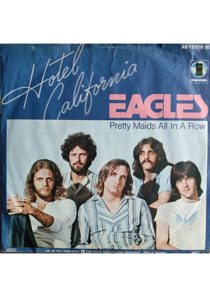 Eagles - Hotel California - Orijinal Dönem Baskı 45'lik Plak