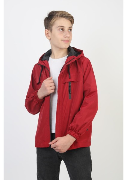 Erkek Çocuk Kapüşonlu Cepli Astarlı Mevsimlik Yağmurluk fiyatları