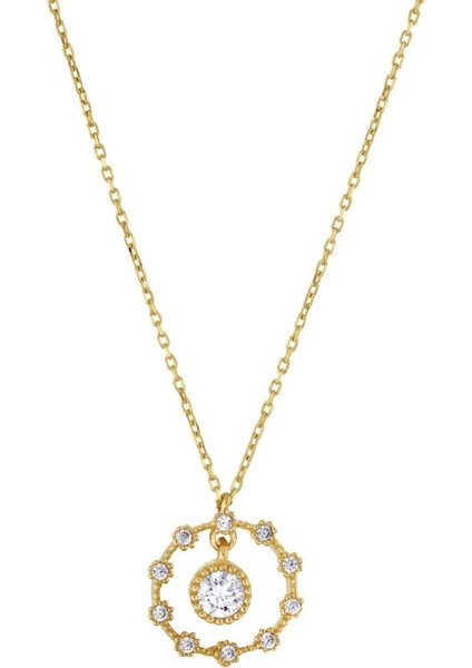 14 Ayar Vintage Tasarım Altın Kolye