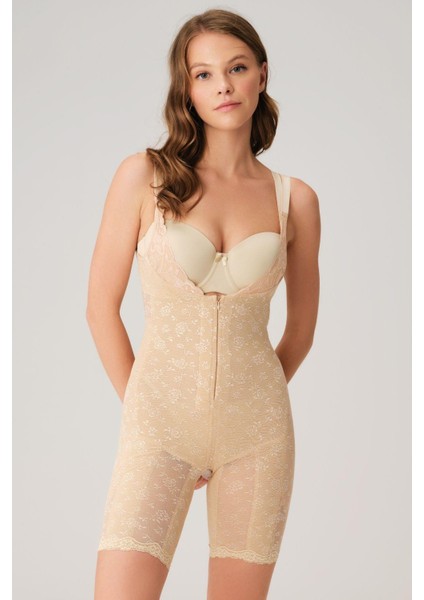 Toparlayıcı Vücut Inceltici Dikişli Fermuarlı Uzun Paca Altı Açık Sıkı Badi Korse modelleri