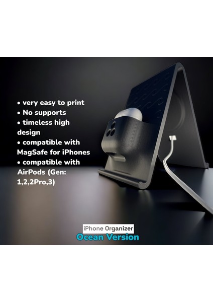 Airpods Yuvasına Sahip Küçük Akıllı Cihaz Düzenleyicisi