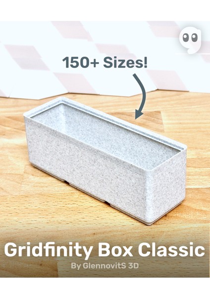 Gridfinity Box Classic - Masaüstü Veya Çekmece Için Düzenleyici Kutular