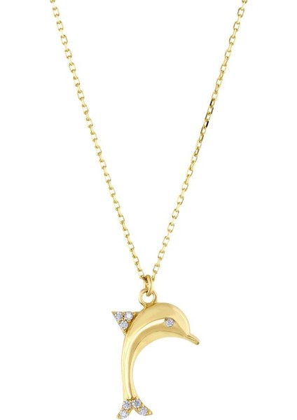 14 Ayar Yunus Altın Kolye