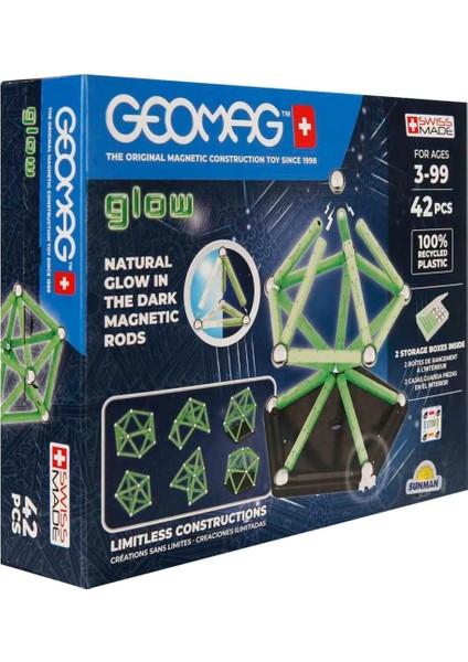 Bfs Geomag Glow Manyetik Zeka Oyunu 42 Parça S02000329